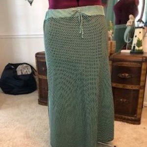 Women's Tiffany and Grey skirt, black and teal! XL